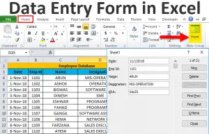 How to Create a Data Entry Form in Excel